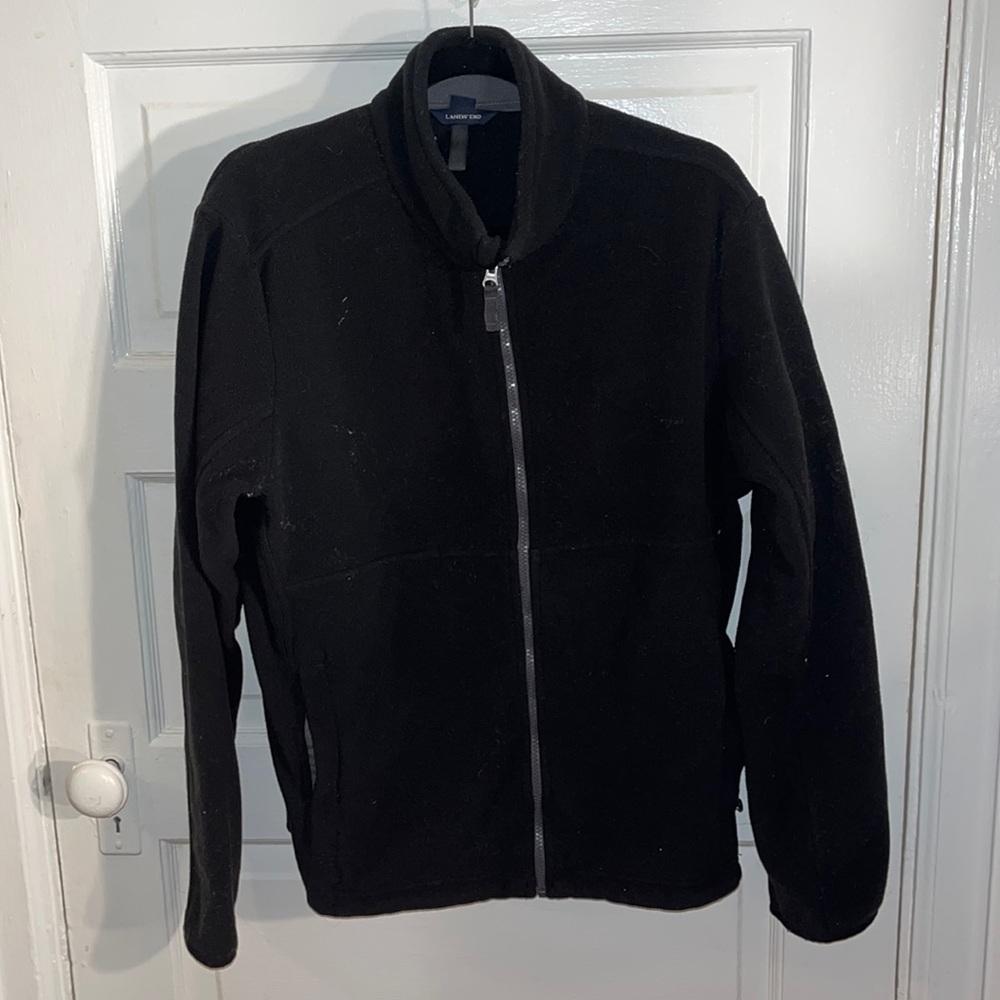 Lands End mens full zip fleece